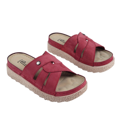 Z25 Women Comfortable Sabot – Genuine Suede Leather Walking Shoes