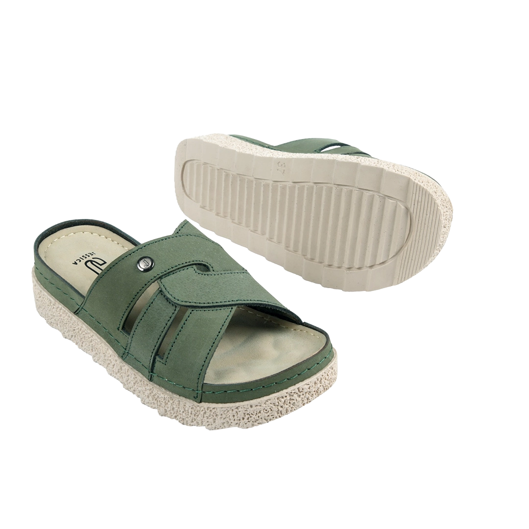 Z25 Women Comfortable Sabot – Genuine Suede Leather Walking Shoes