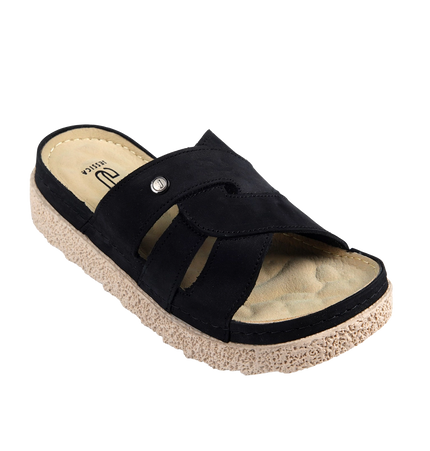 Z25 Women Comfortable Sabot – Genuine Suede Leather Walking Shoes