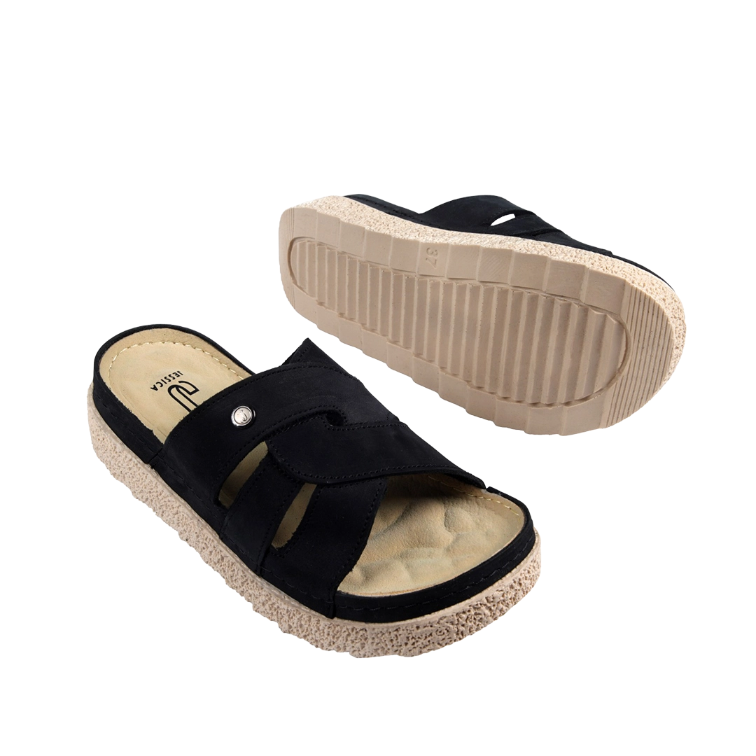 Z25 Women Comfortable Sabot – Genuine Suede Leather Walking Shoes