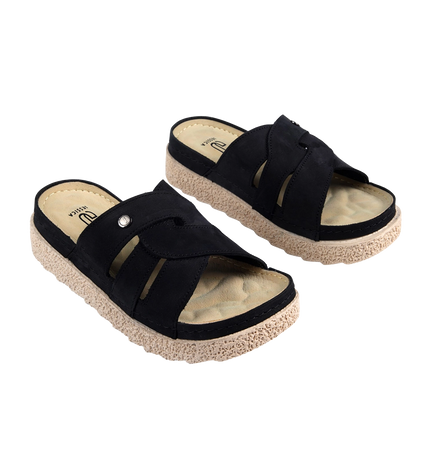 Z25 Women Comfortable Sabot – Genuine Suede Leather Walking Shoes