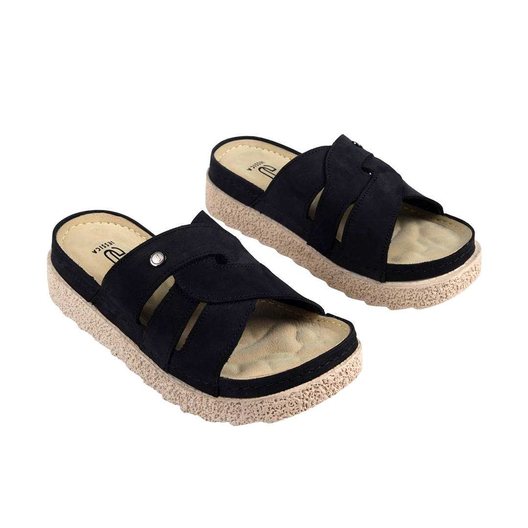Z25 Women Comfortable Sabot – Genuine Suede Leather Walking Shoes