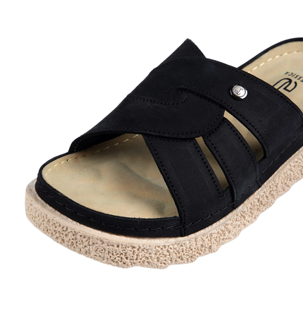 Z25 Women Comfortable Sabot – Genuine Suede Leather Walking Shoes