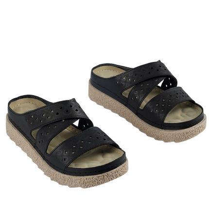 Z66 Women’s Genuine Leather Clogs – Comfortable Walking Shoes for Wide Feet