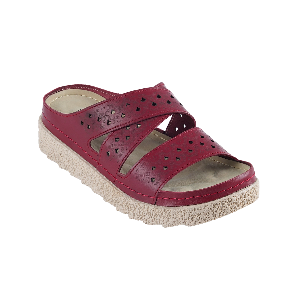سابو حريمي جلد طبيعي موديل Z66 – سابو مريح للمشي بمقاسات واسعة 

