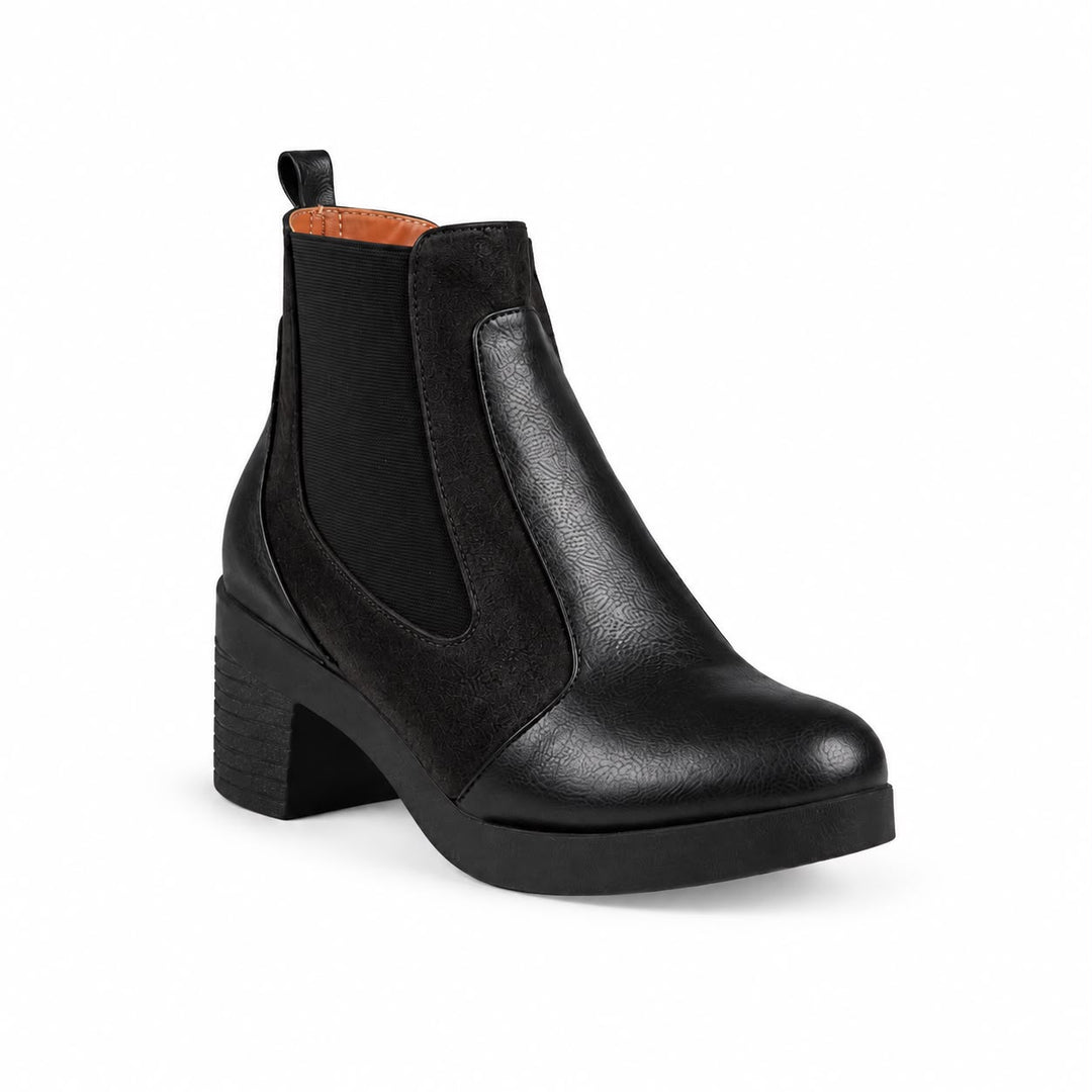 Jessica 3006 Women's Ankle Boots – Imported Leather & Suede, 5 cm Heel