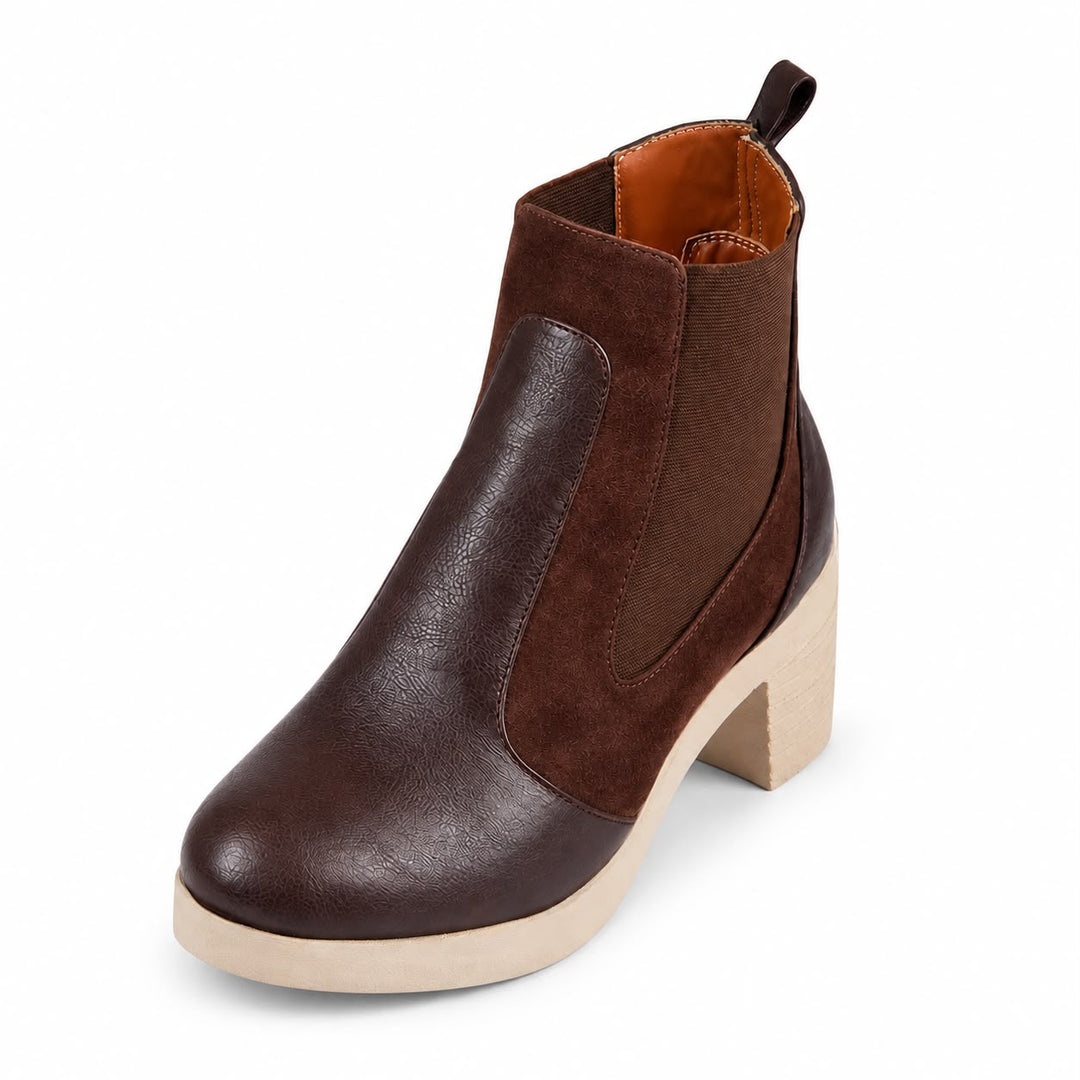 Jessica 3006 Women's Ankle Boots – Imported Leather & Suede, 5 cm Heel