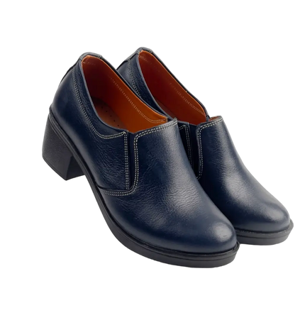 Code 307 Women's shoes with natural leather heels