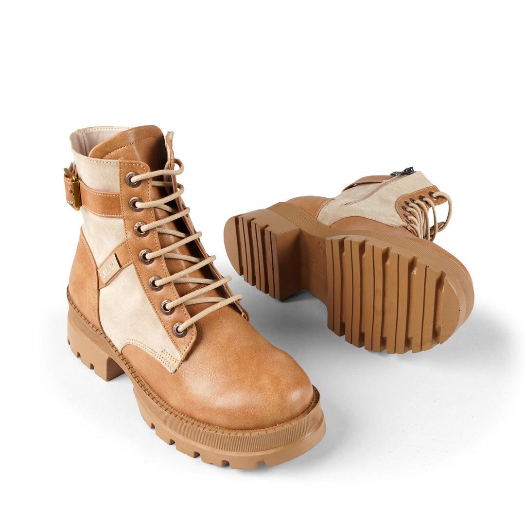 Jessica 590 Havan tan boots, sole and side view
