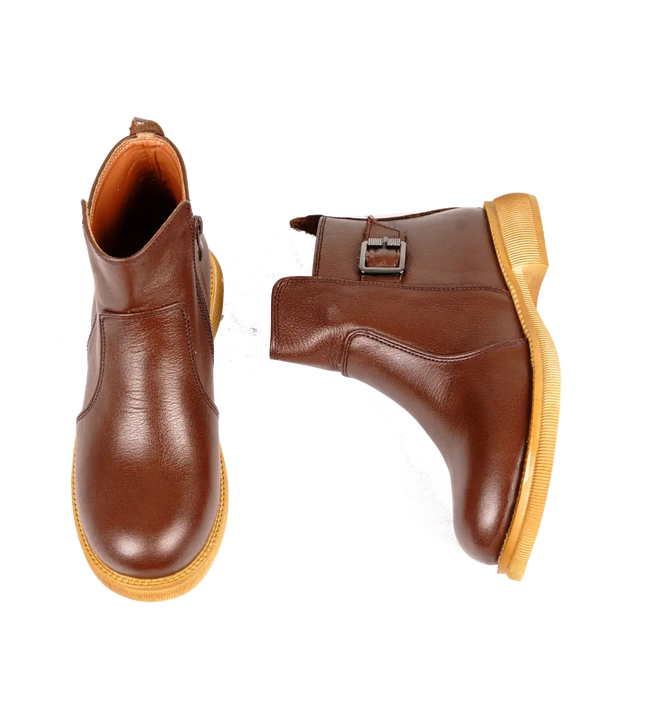 كود ٥٣٧ حذاء هاف بوت من الجلد الطبيعي