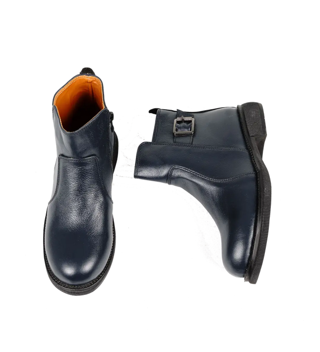 كود ٥٣٧ حذاء هاف بوت من الجلد الطبيعي