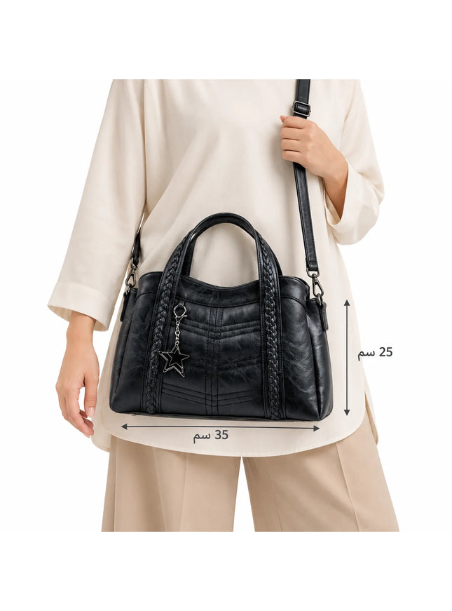 Jessica M78 Large Women Shoulder Bag with Crossbody Strap – Practical Imported Leather Bag