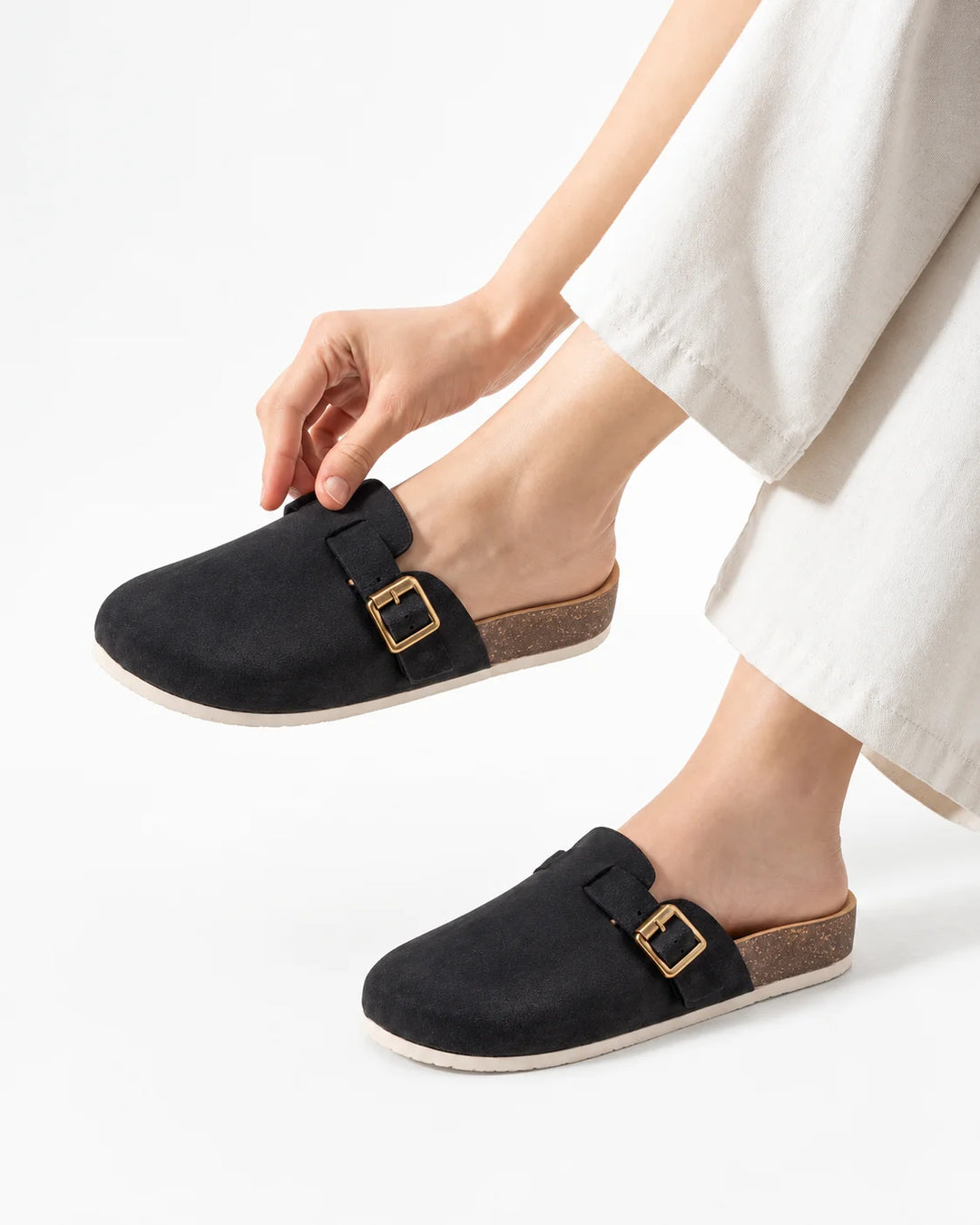 C160 Women Genuine Suede Leather Shoes