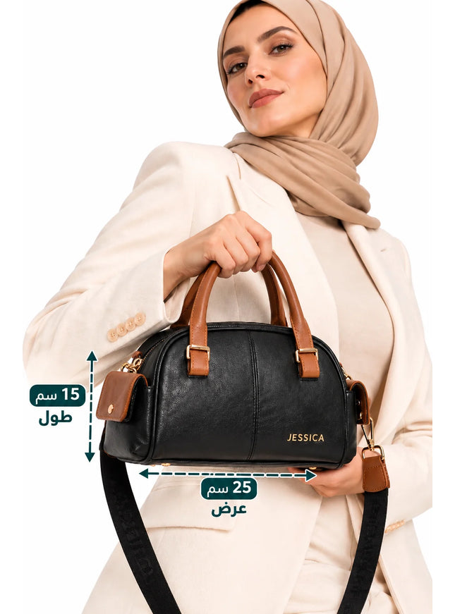 شنطة كتف حريمي عملية جلد مستورد موديل S64 – شنطة كروس يومية
