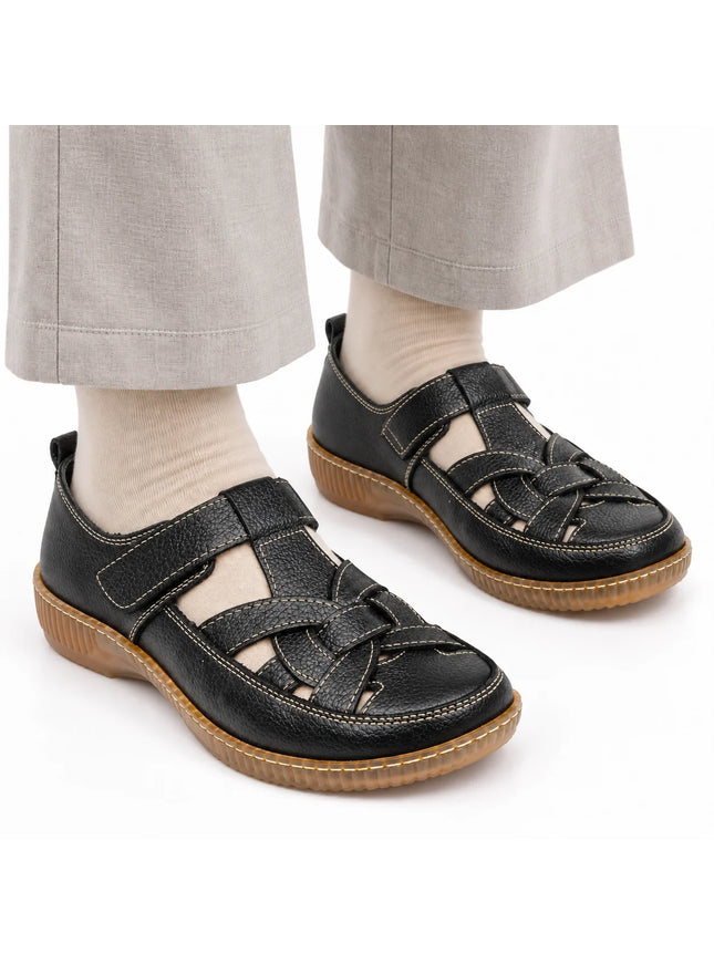 Jessica 1008 women walking shoes, black pair cover