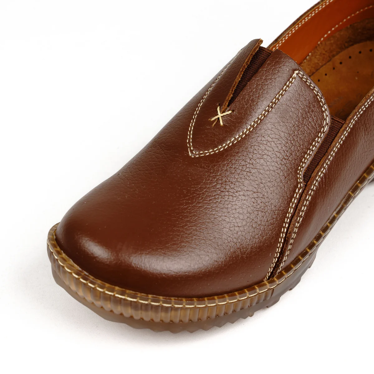 كود1012 حذاء حريمى جلد طبيعى - بني - جيسيكا