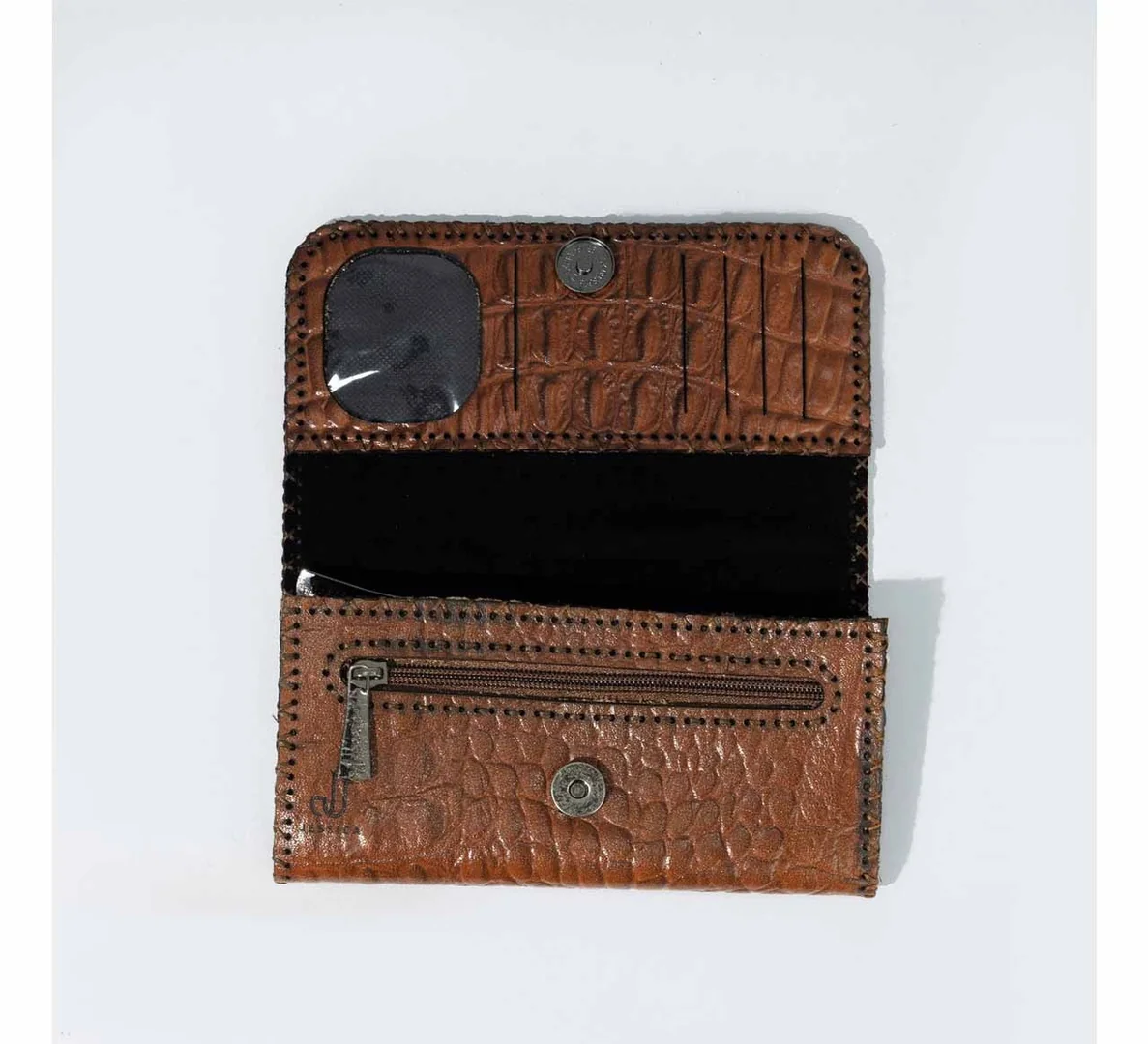 كود F3 محفظة نسائية جلد طبيعى هاند ميد - هافان  - جيسيكا