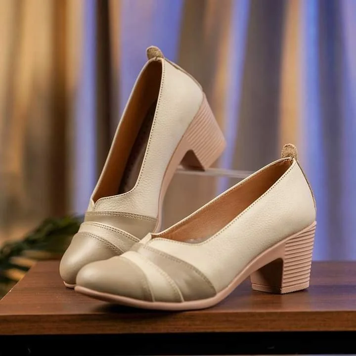 كود3025 شوز حريمى جلد طبيعى - صورة حقيقية - جيسيكا