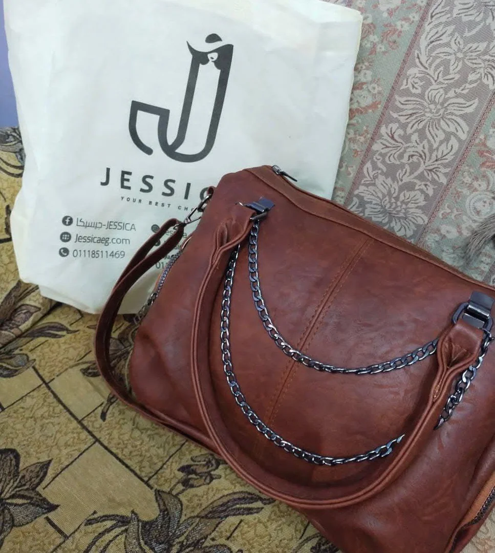 كود M570 شنطة حريمى يد جلد إيطالى - صورة حقيقية - جيسيكا