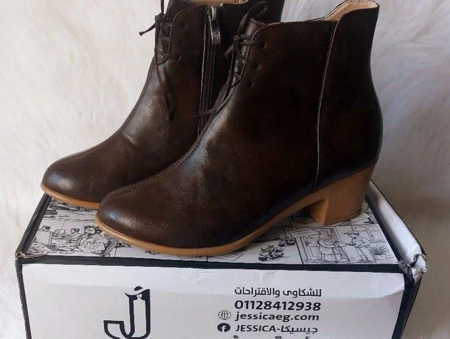 كود 3060 هاف بوت حريمى  - صورة حقيقية - جيسيكا